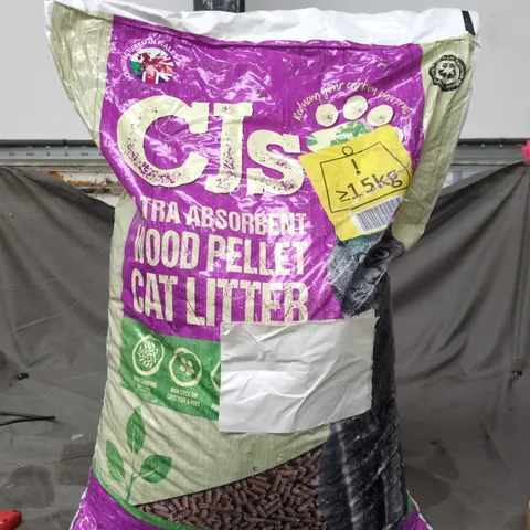CJ'S ULTRA ABSORBENT WOOD PELLET CAT LITTER – 30 LITRES