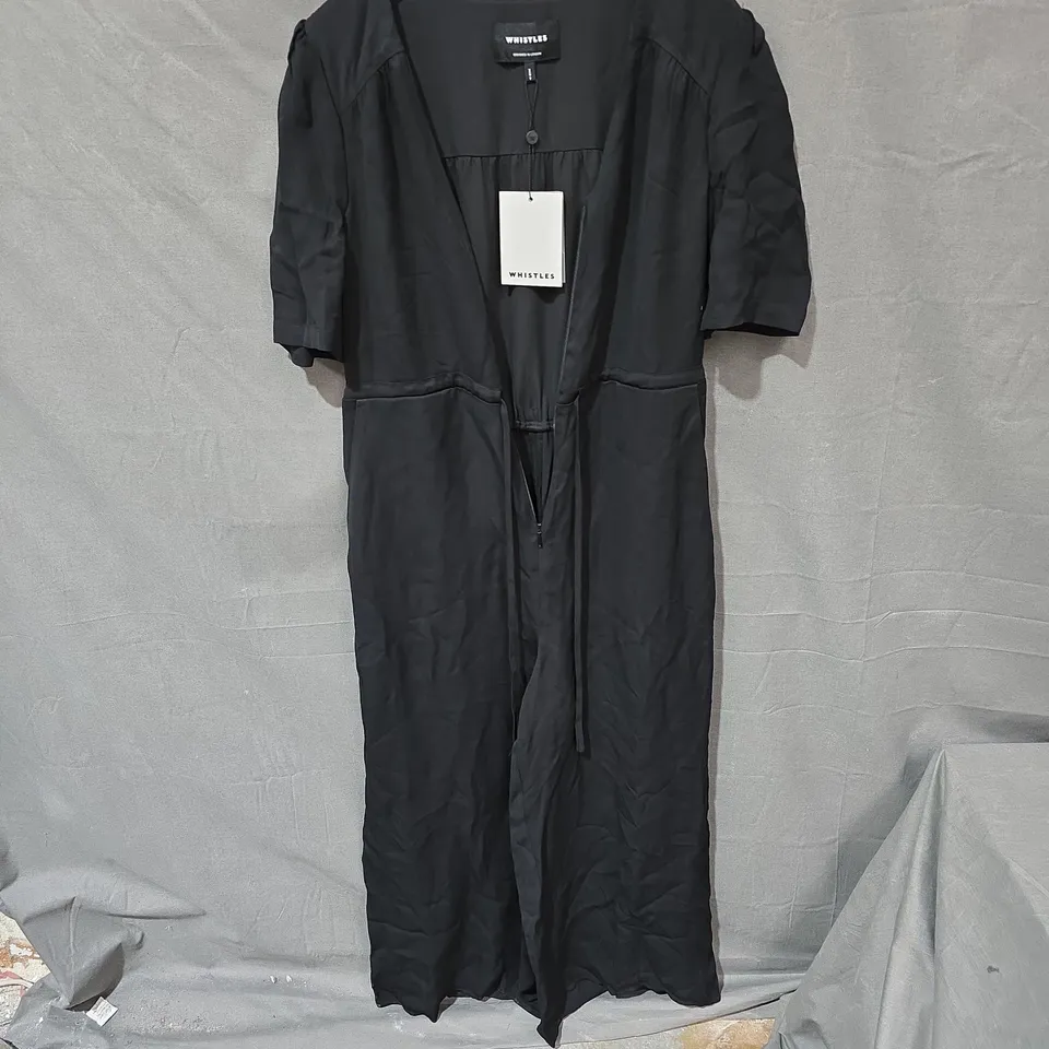 WHISTLES SHORT SLEEVE TIE JUMPSUIT – UK 8 (EU 36)