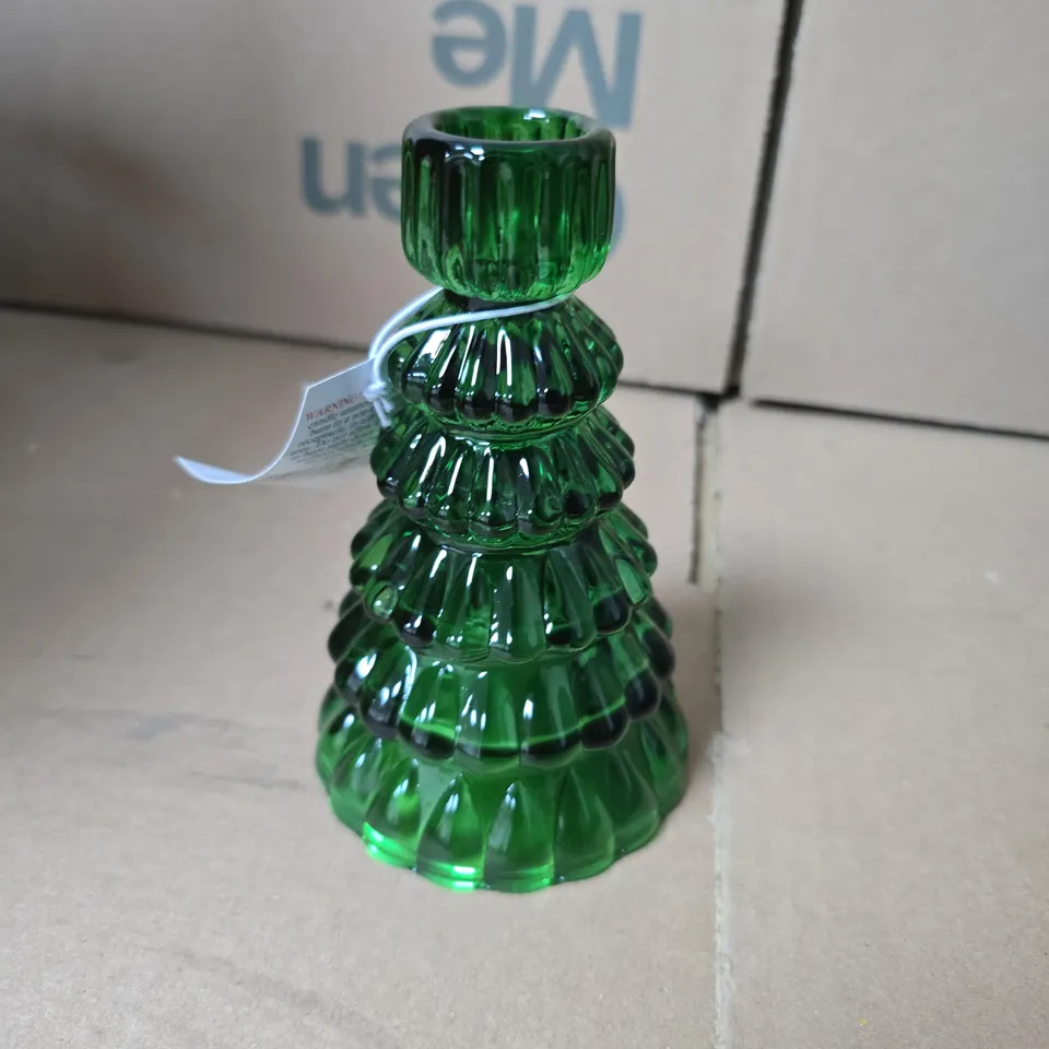 6X GISELA GRAHAM CANDLESTICK HOLDER GREEN 