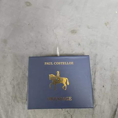 PAUL COSTELLOE DRESSAGE GREEN PEBBLED LEATHER WALLET