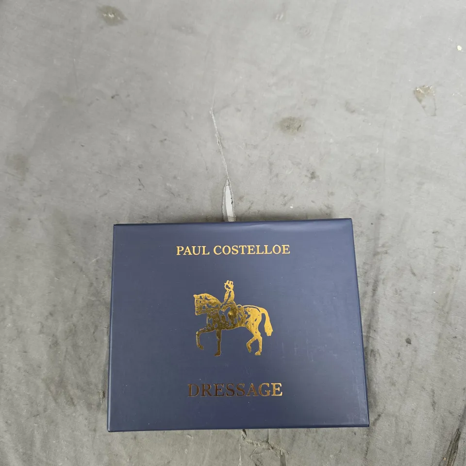 PAUL COSTELLOE DRESSAGE GREEN PEBBLED LEATHER WALLET