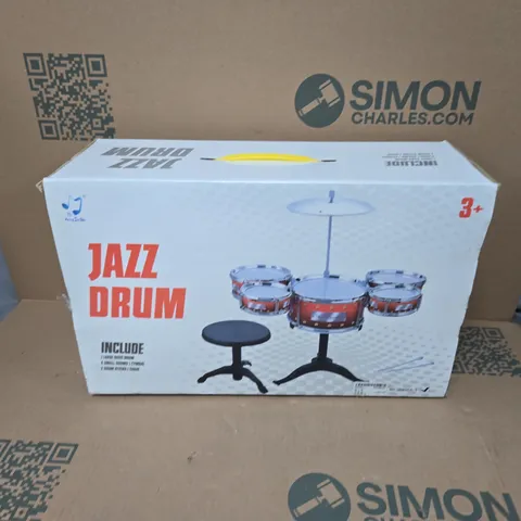 boxed jazz drum set