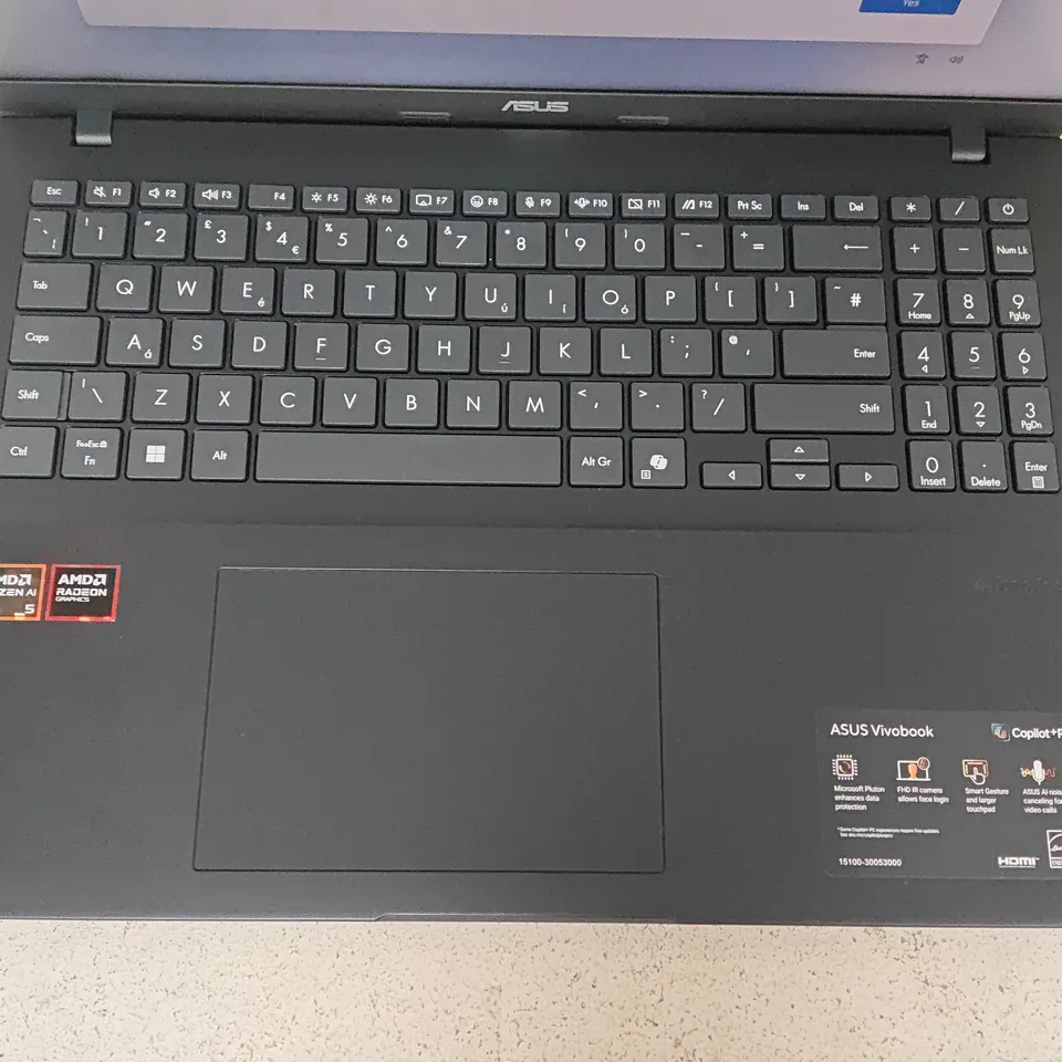 BOXED ASUS VIVOBOOK RYZEN 5 COPILOT+PC IN QUIET BLUE - M1607K