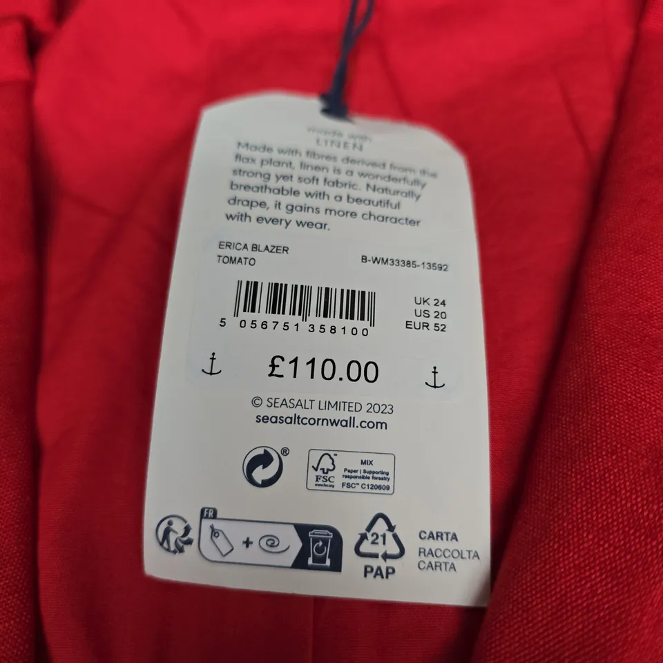 SEASALT CORNWALL ERICA BLAZER - SIZE 24