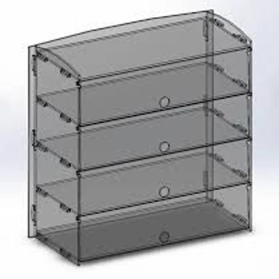 BOXED ACRYLIC PASTRY CABINET