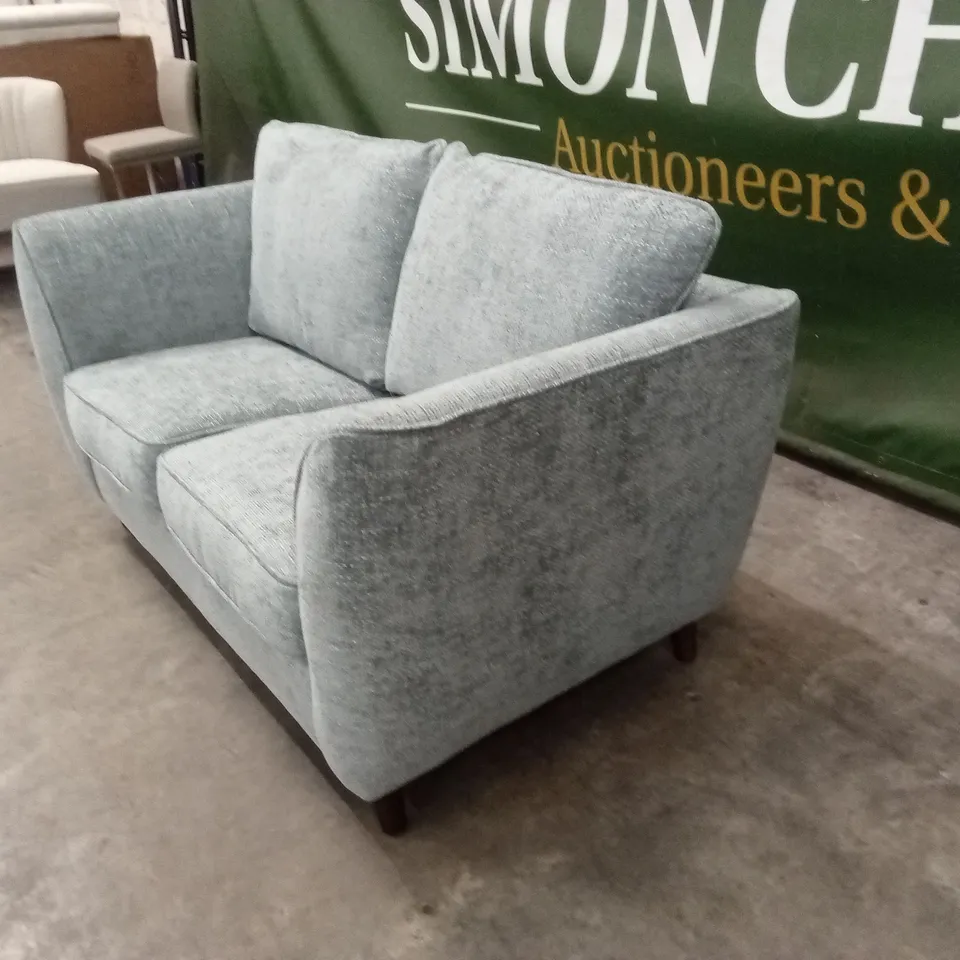 SIENNA 2 SEATER FABRIC SOFA - DUCK EGG BLUE