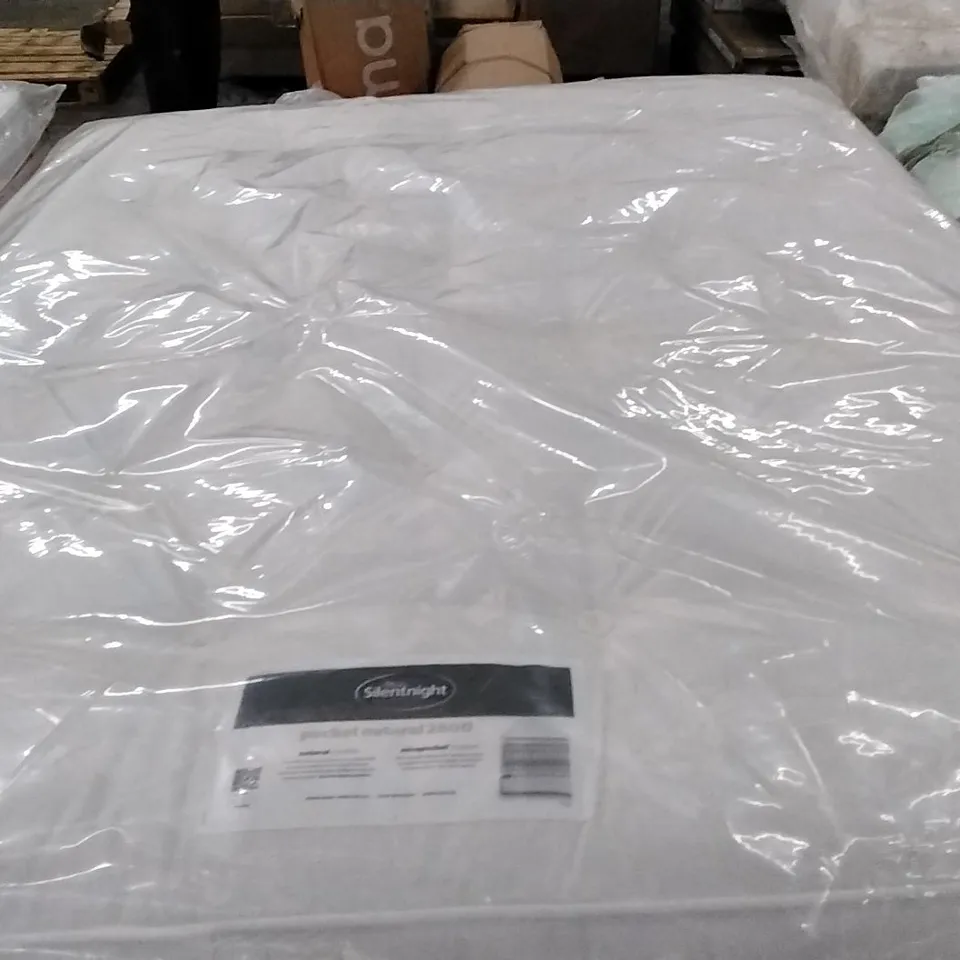 QUALITY BAGGED SILENTNIGHT POCKET NATURAL 2800 KING SIZE 5FT MATTRESS