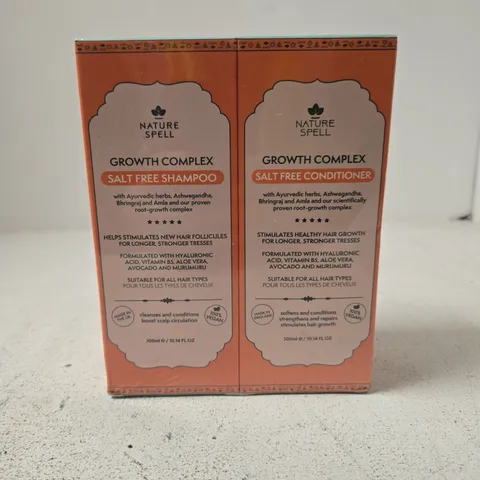 NATURE SPELL GROWTH COMPLEX SALT FREE SHAMPOO & CONDITIONER TWIN PACK
