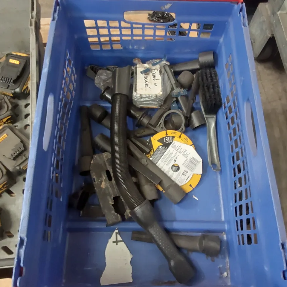LOT CONTAINING APPROXIMATELY 18 DEWALT LI-ION BATTERIES AND OTHER ASSORTED ITEMS