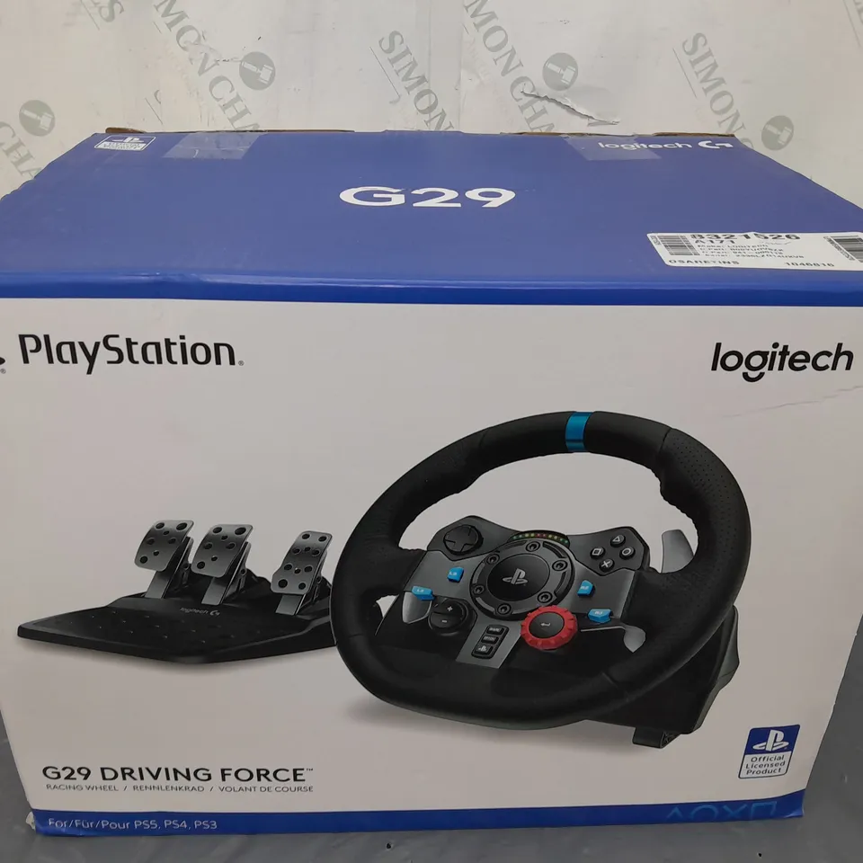 LOGITECH G29 DRIVING FORCE GAMING STEERING WHEEL 