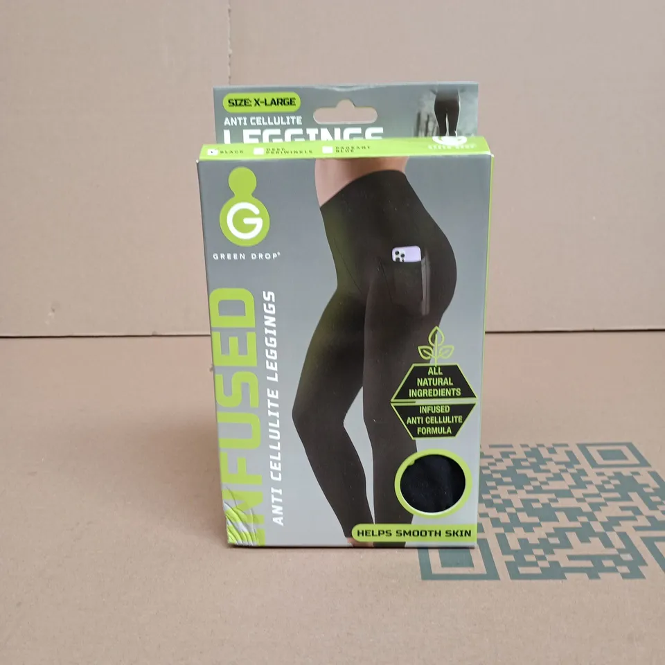 GREEN DROP ANTI-CELLULITE LEGGINGS – UK SIZE XL