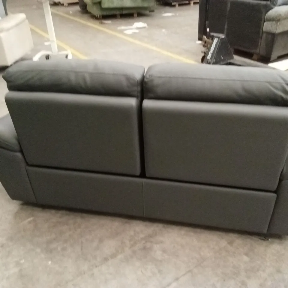 PAVILION 2 SEATER LEATHER/FAUX LEATHER POWER RECLINER SOFA - CHARCOAL RRP £949