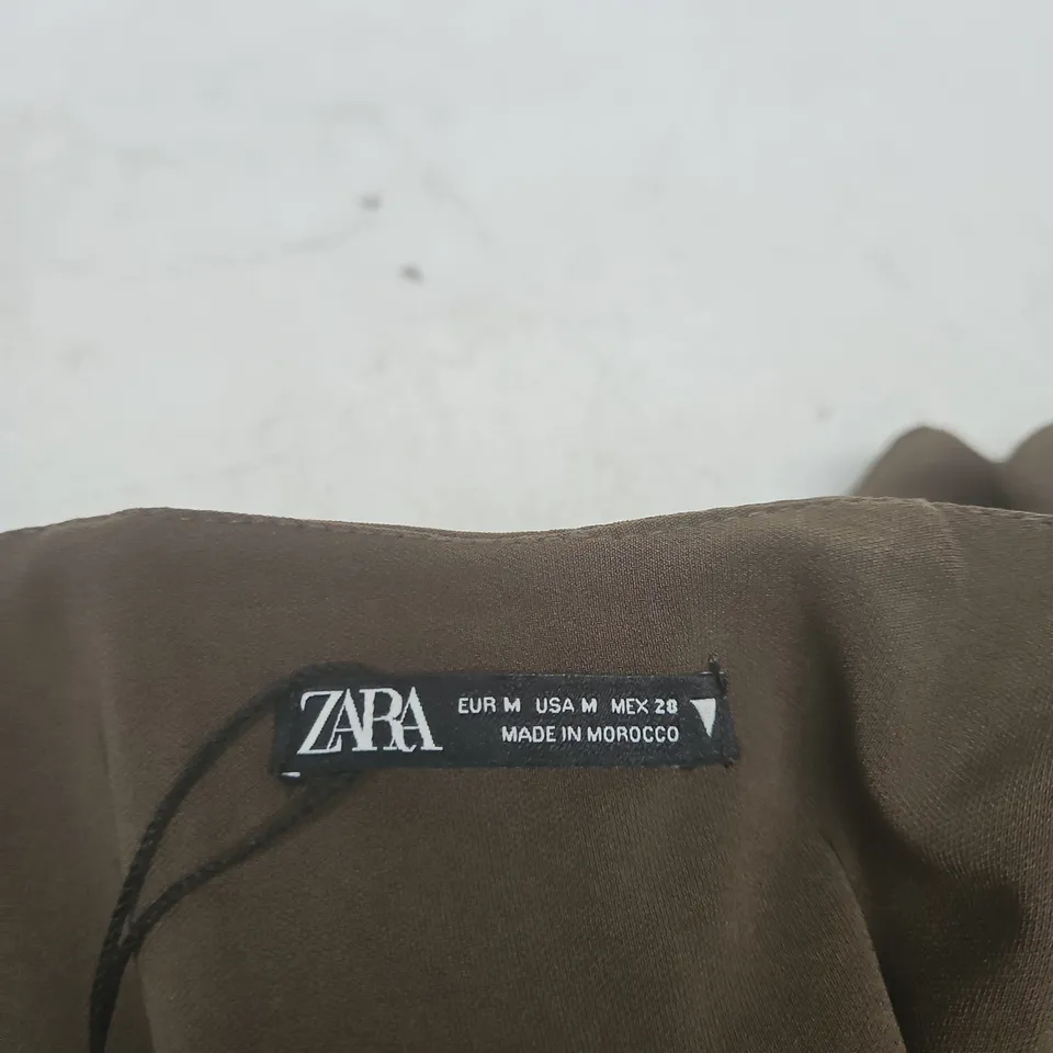 ZARA Brown Strapless Corset Top – EUR M (US M) – Women's Clothing 