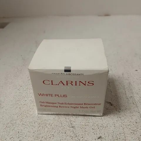 CLARINS PARIS WHITE PLUS PURE TRANSLUCENCY NIGHT MASK-GEL, 50 ML, BOXED