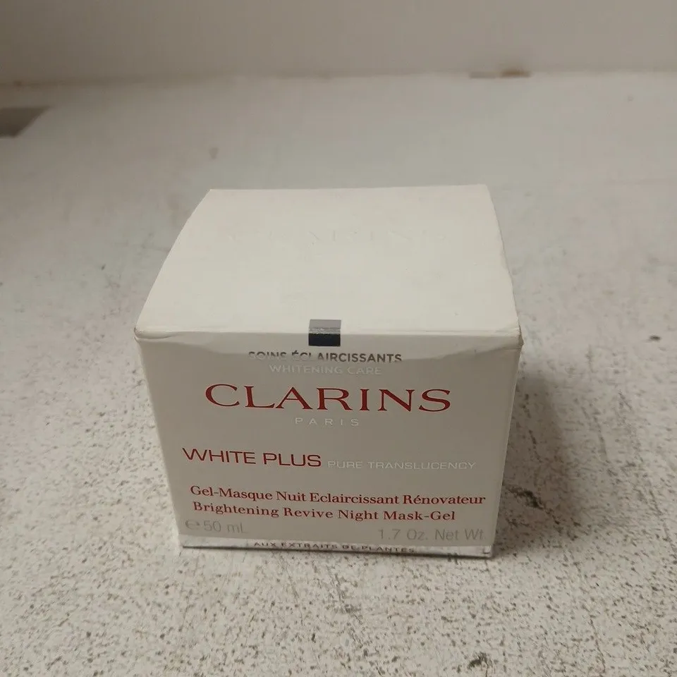 CLARINS PARIS WHITE PLUS PURE TRANSLUCENCY NIGHT MASK-GEL, 50 ML, BOXED