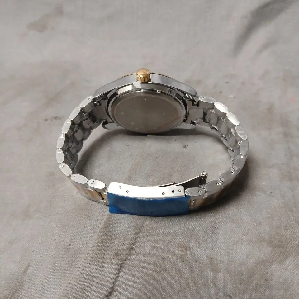 ERNEST FERDINAND WRISTWATCH – TWO-TONE STAINLESS STEEL BRACELET – BOXED