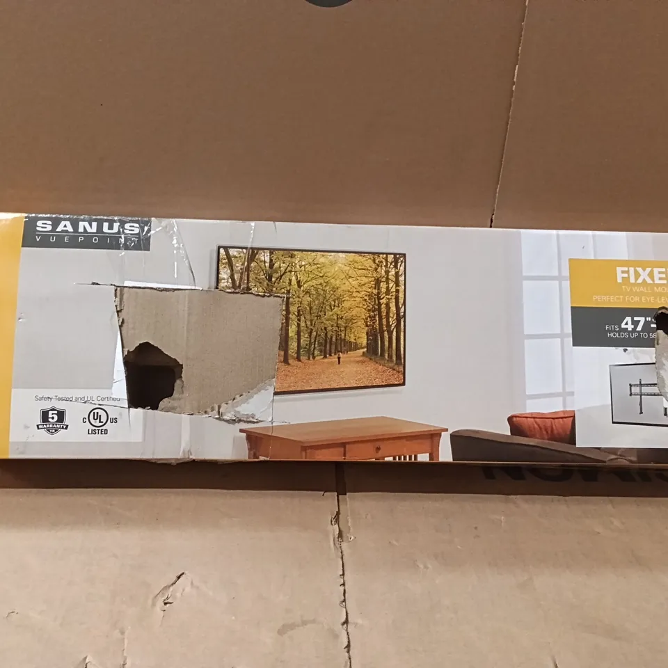 Boxed sanus vueppint fixed v wall mount fits 47-90" f55c-b2