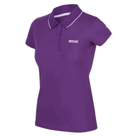 REGATTA MAVERICK V POLO SHIRT WOMEN SUNSET PURPLE SIZE 12