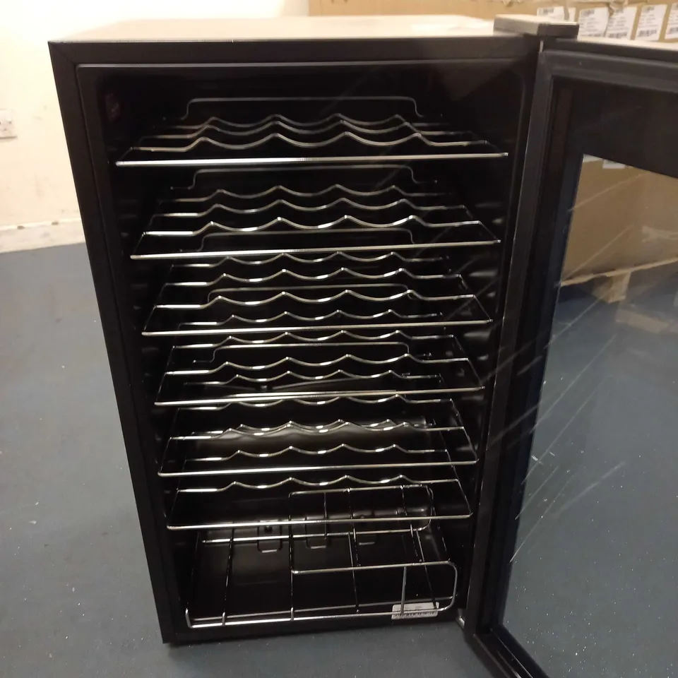RUSSELL HOBBS RH34WC1 FREESTANDING WINE COOLER, 34 BOTTLE CAPACITY, BLACK - COLLECTION ONLY