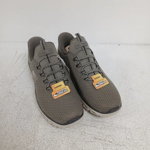 SKECHERS GLIDE-STEP TRAINERS β UK 6 (US 8), OLIVE/GREY