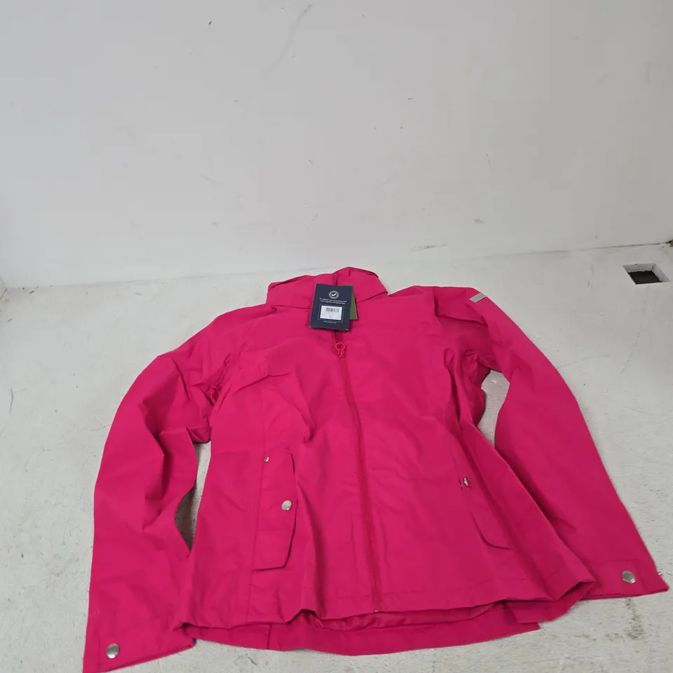 REGATTA GREAT OUTDOORS PINK WATERPROOF JACKET – WOMEN'S, UK 12