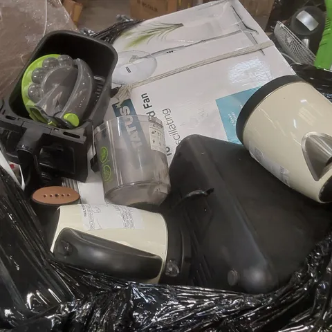 PALLET CONTAINING A VERY LARGE QUANTITY OF ASSORTED ITEMS INCLUDING: AIR FRYER, KETTLES, FAN ECT