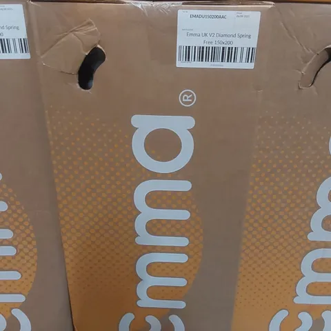 BRAND NEW BOXED EMMA UK V2 DIAMOND SPRING FREE 150 x 200CM KING SIZE MATTRESS 