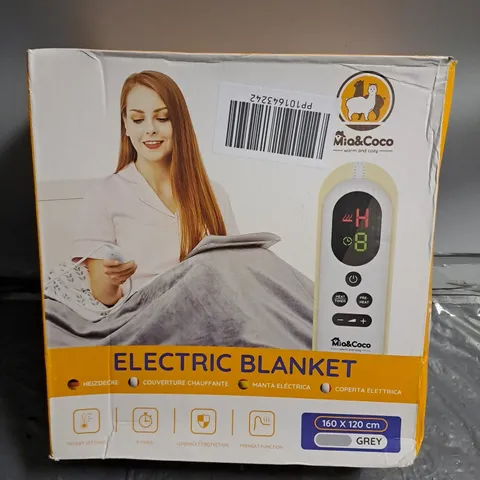 ELECTRIC BLANKET 160X120CM IN GREY