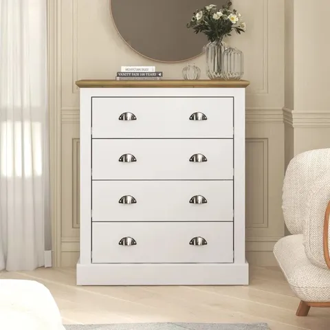 BOXED SUFY 4 DRAWER CHEST - WH