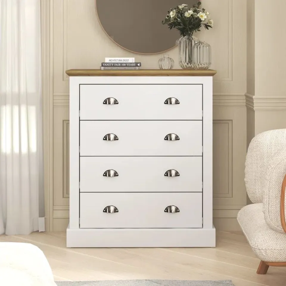 BOXED SUFY 4 DRAWER CHEST - WH
