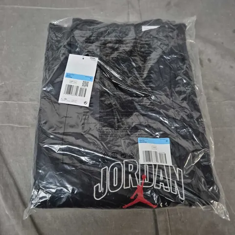 BAGGED NIKE JORDAN LOGO OVERSIZE JOGGERS IN BLACK - MEDIUM