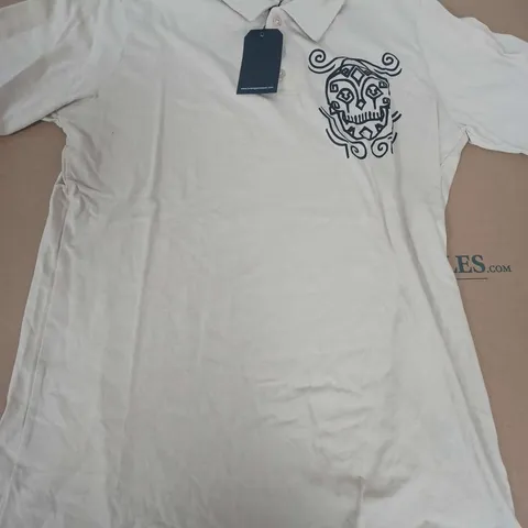BOLONGARO TREVOR BUTTON SHIRT IN BEIGE - MEDIUM