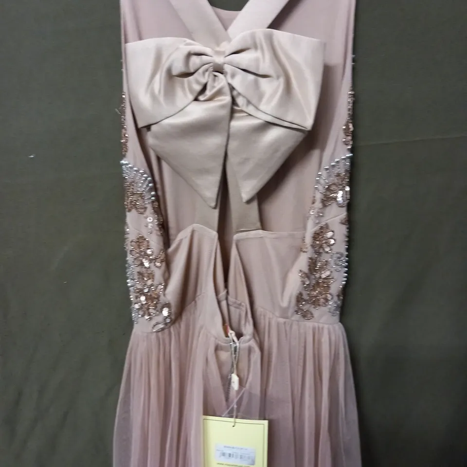 MAYA DELUXE EMBELLISHED BOW BACKMAXI DRESS -  14