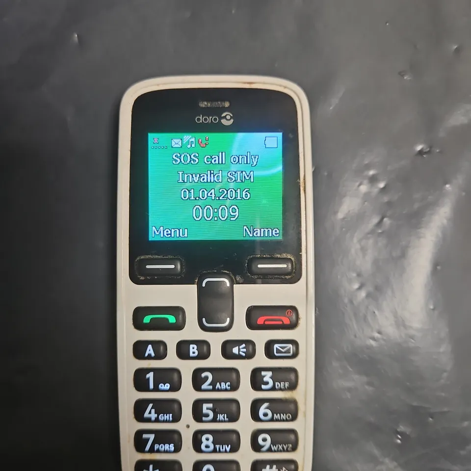 DORO 5030 MOBILE PHONE – WHITE, SIM-LOCKED (SOS CALL ONLY)