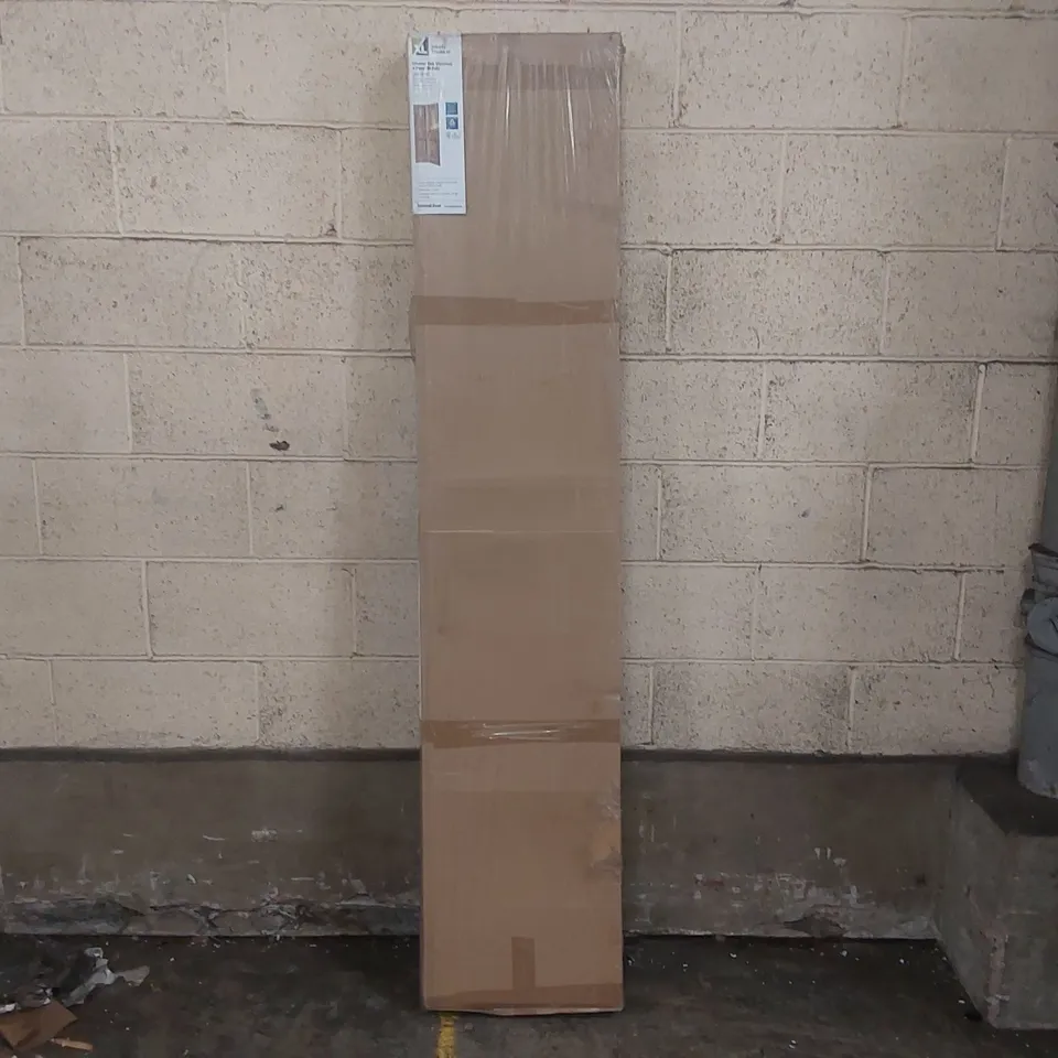 BOXED INTERNAL OAK VICTORIAN 4 PANEL BI-FOLD - APPROXIMATELY 1981 x 762 x 35mm