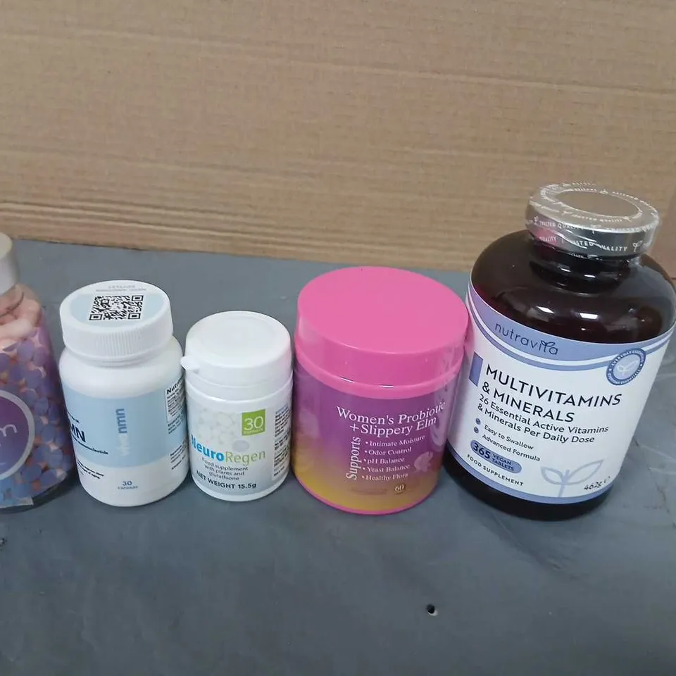 APPROXIMATELY 30 ASSORTED VITAMINS AND DIETARY SUPPLEMENTS BUNDLE INCLUDING MACUDOPA NIGHT, NMN, GLUCOSAMINE, COLLAGEN AND TESTOSTERONE BOOSTER