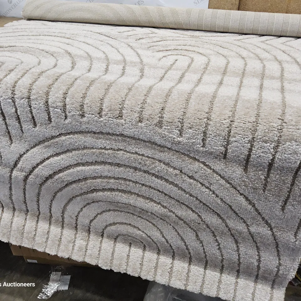 MOYA SHAG GREY/BEIGE RUG 120 × 180