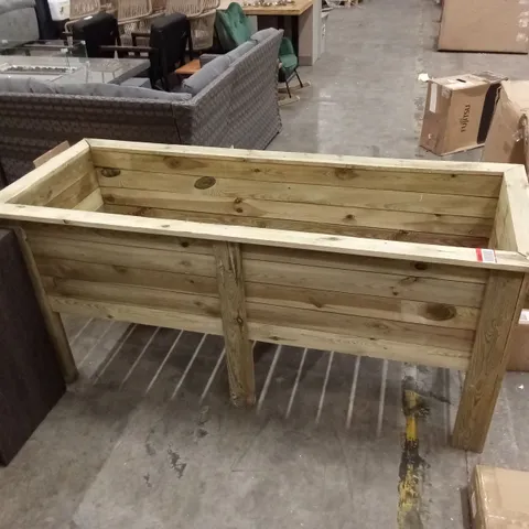 OUTDOOR GARDEN LARGE DEEP ROOT WOODEN PLANTER