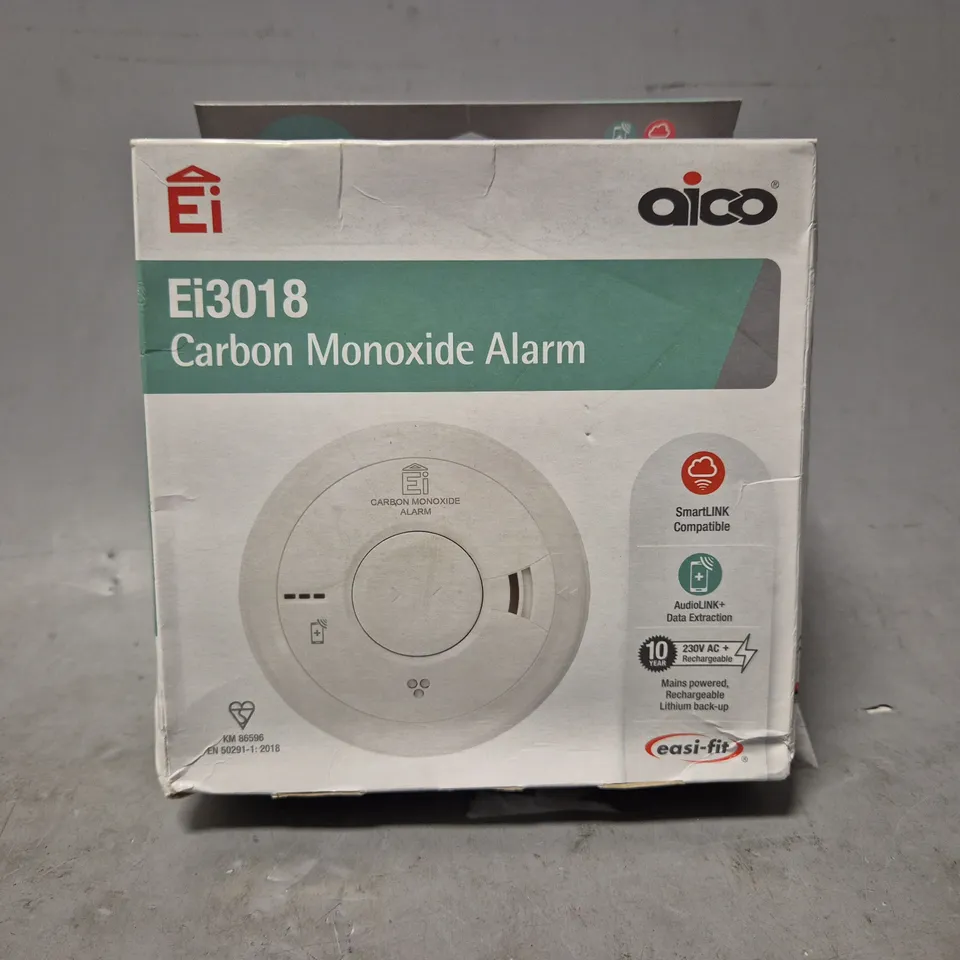 BOXED AICO EI3018 CARBON MONOXIDE ALARM 
