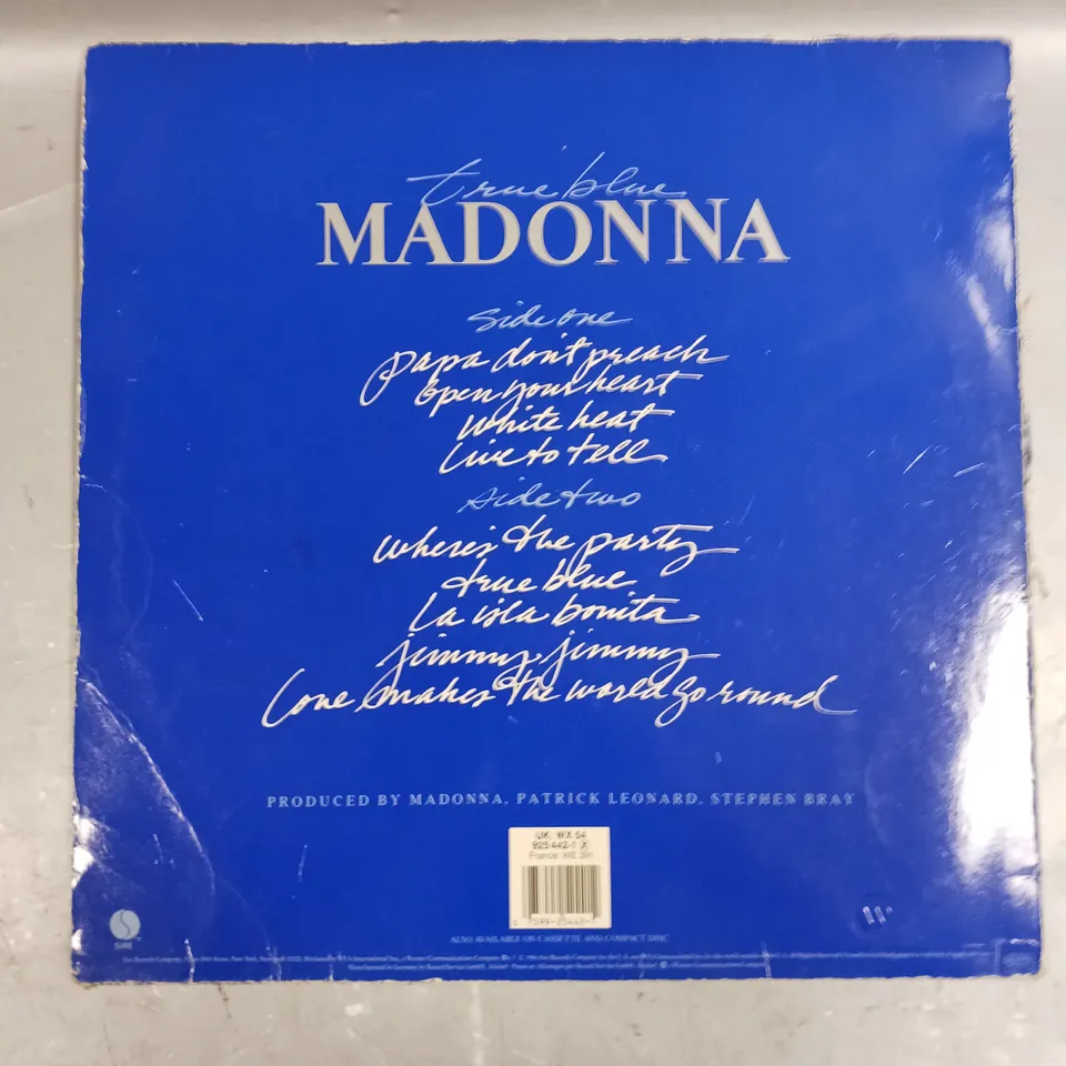 MADONNA TRUE BLUE VINYL 