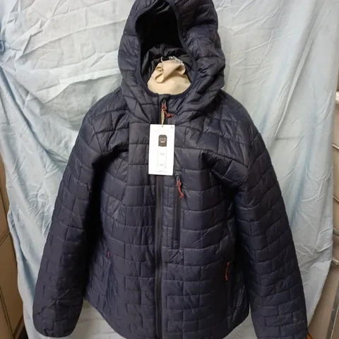 MOUNTAIN WAREHOUSE FROST SHIELD HOODED LIGHTWEIGHT PADDED JACKET IN NAVY - MEDIUM
