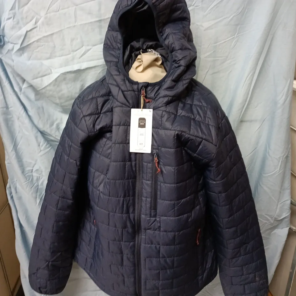 MOUNTAIN WAREHOUSE FROST SHIELD HOODED LIGHTWEIGHT PADDED JACKET IN NAVY - MEDIUM