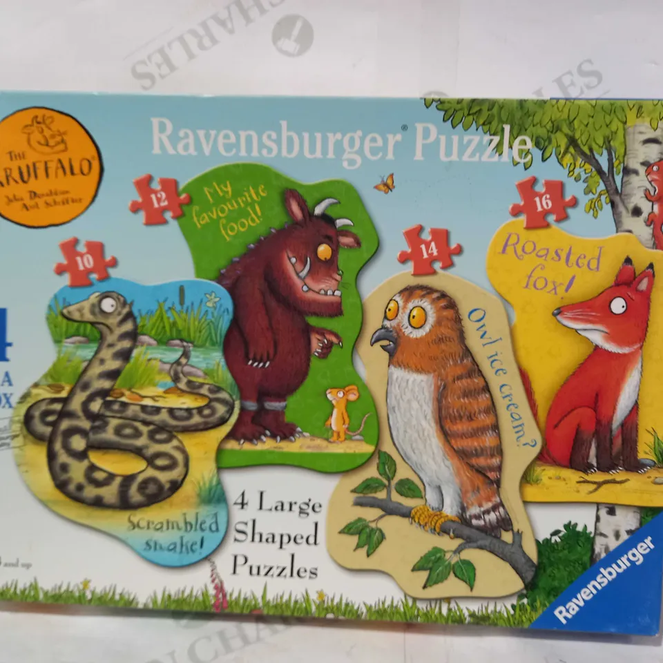RAVENSBURGER THE GRUFFALO 4 LARGE SHAPED PUZZLES