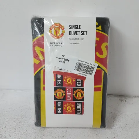 MANCHESTER UNITED SINGLE DUVET SET