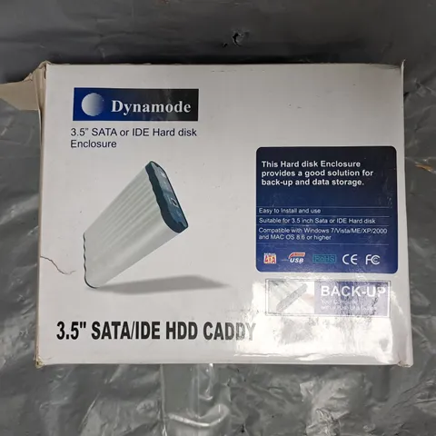 BOX OF APPROXIMATELY 12 DYNAMODE 3.5" SATA OR IDE HARD DISK ENCLOSURES