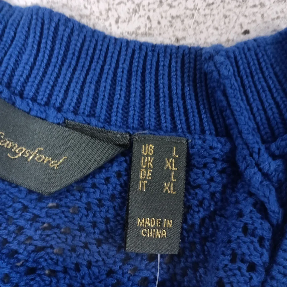 RALPH LAUREN BLUE KNIT SWEATER – US XL (UK XL)