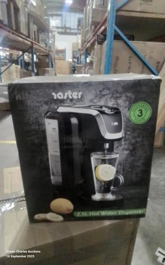 Lot 563: BOXED KITCHENMASTER 2.5L HOT WATER DISPENSER - 5356027 | Simon ...