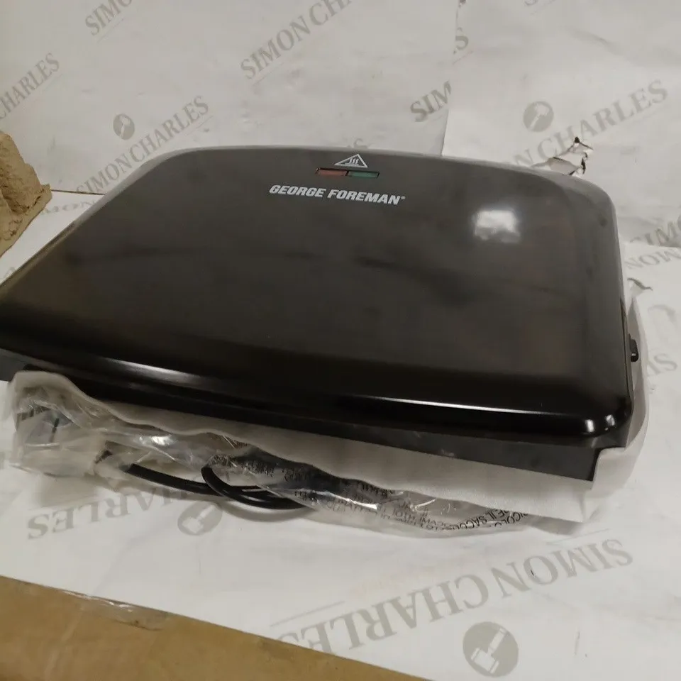 GEORGE FOREMAN MEDIUM REMOVABLE PLATES GRILL, BLACK [24330]