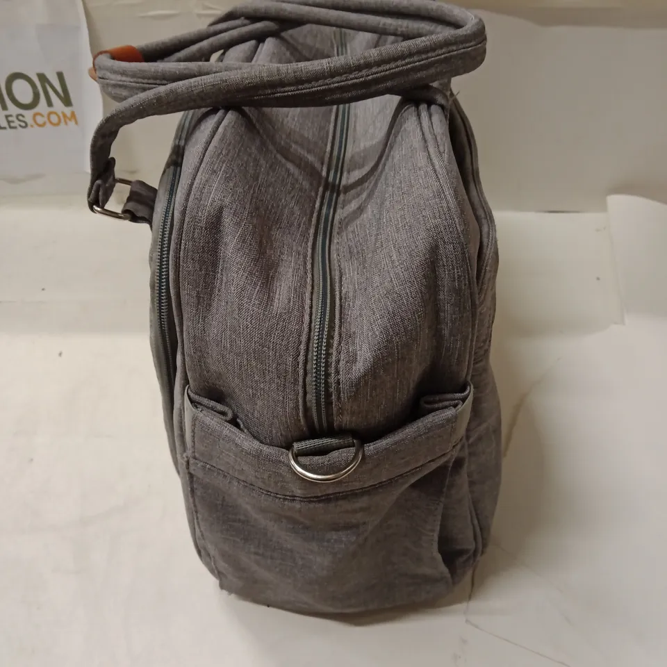 GREY FABRIC SHOULDER BAG / LAPTOP BAG (WELAVILA)