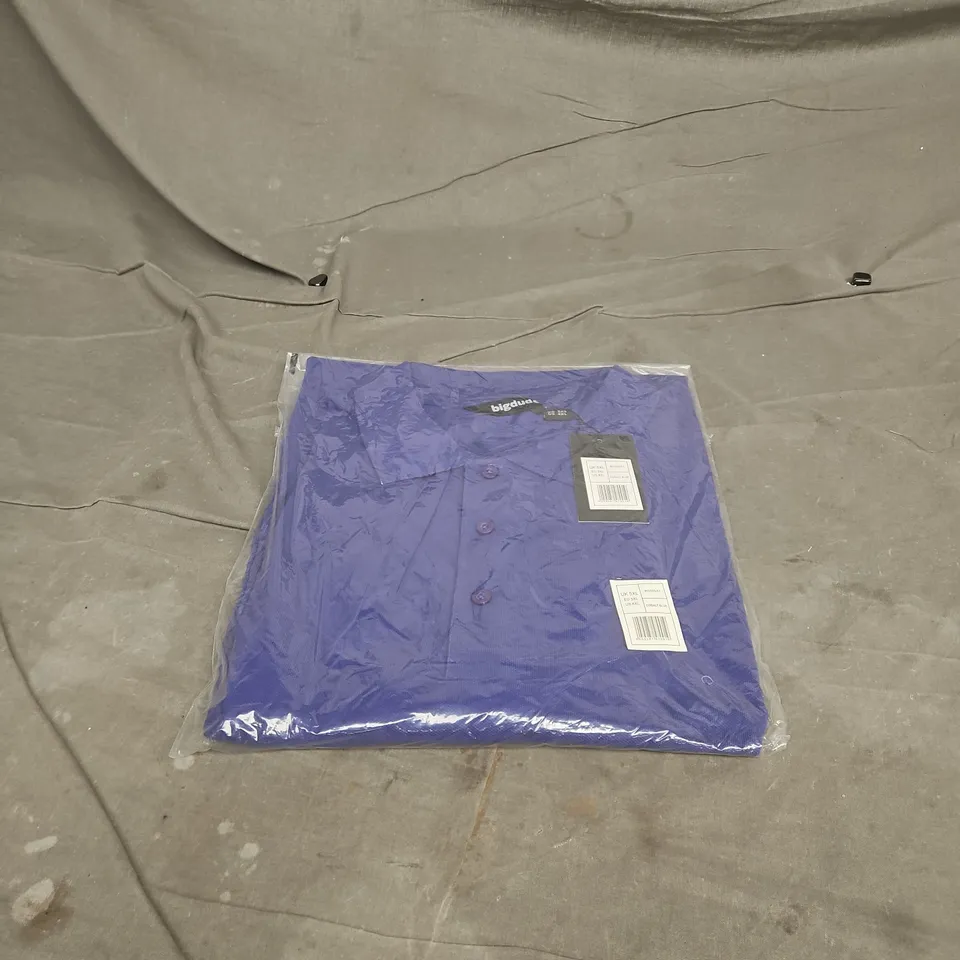 BIGDUDE COBALT BLUE POLO SHIRT 5XL BAGGED WITH TAGS